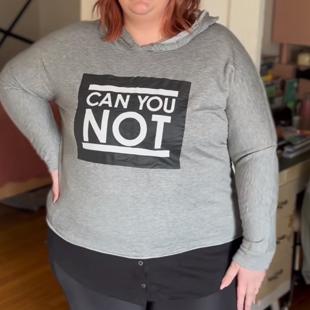 Vintage deb sweatshirt two-fer as seen on tik tok